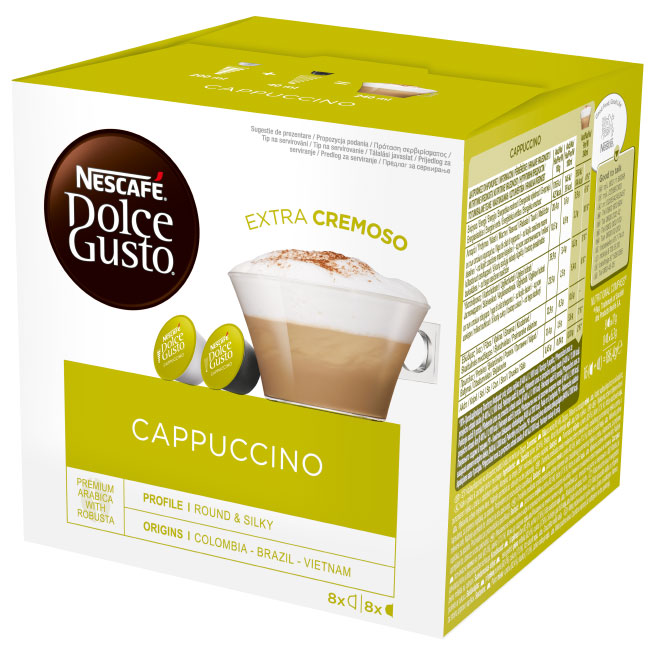 ---Кафе капсули Nescafe Dolce Gusto Cappucino 16 бр.
