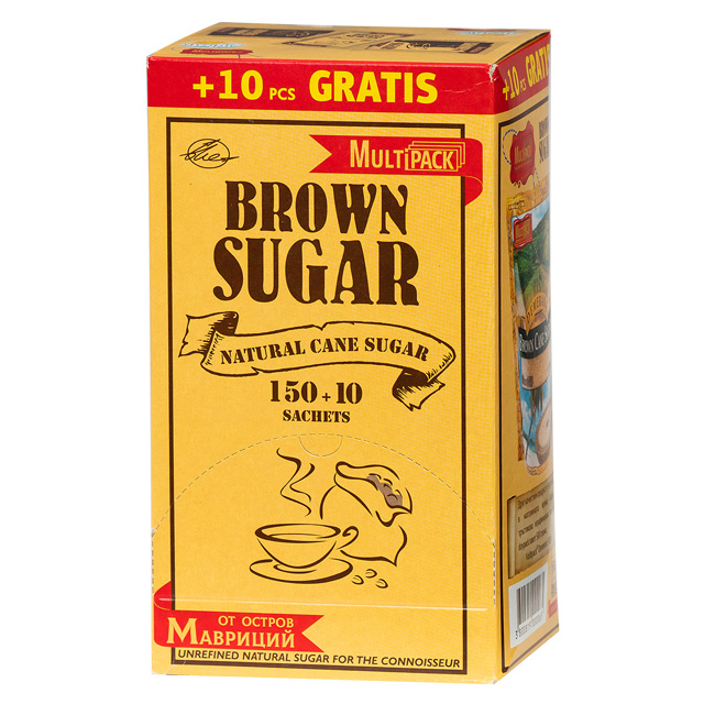 Кафява захар Multipack 4 g 150 бр.