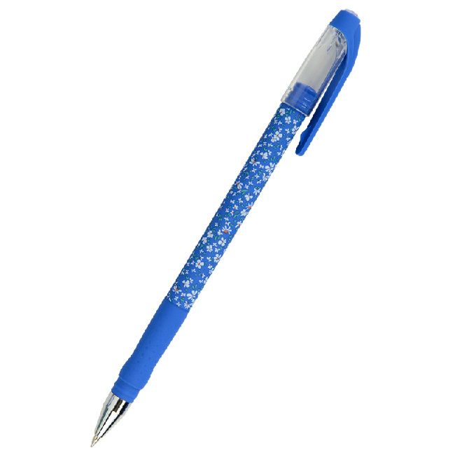 Химикалка Axent Blue Floral 0.5 mm Син