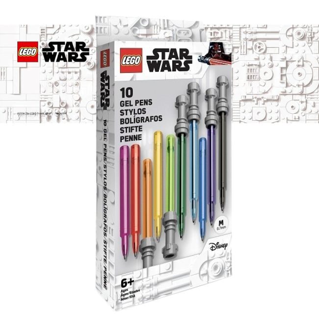 Химикалка LEGO StarWars Lightsaber гел 0.7mm 10цв.
