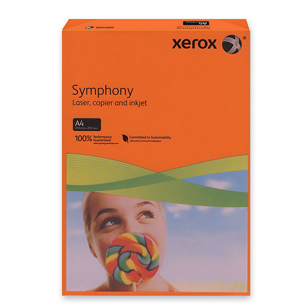 Цветна хартия Xerox Оранжев A4 500 л. 80 g/m2 Наситен