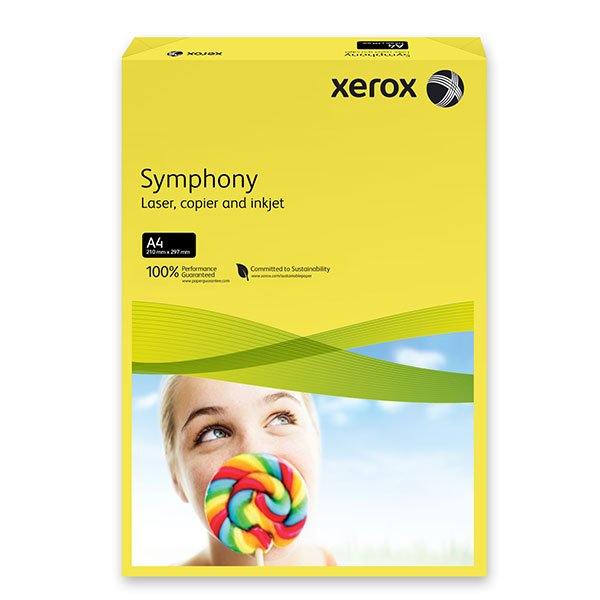 ---Цветна хартия Xerox Жълт A4 500 л. 80 g/m2