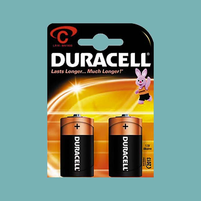 Батерия Duracell 1.5V LR14/C 2 бр.