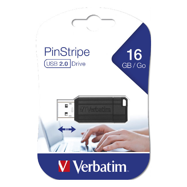 ---Флаш памет Verbatim Slider или PinStripe USB 2.0 16 GB