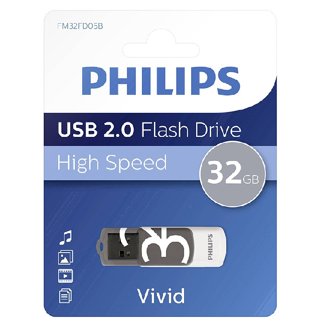 Флаш памет Philips Vivid USB 2.0 32 GB