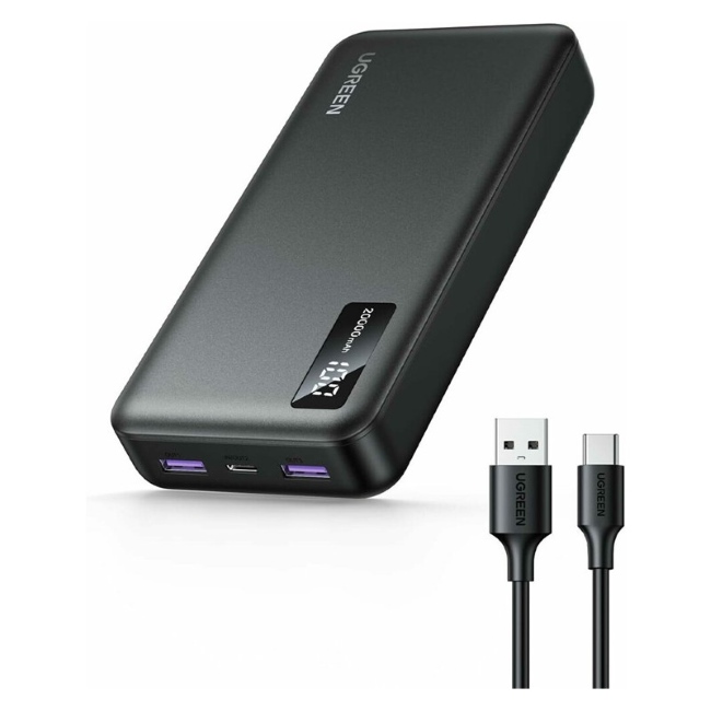 Външна батерия Ugreen PB312 Power bank 20 000 mAh 2 x USB-A, 1 x USB-C
