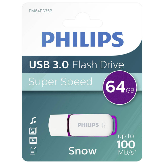 Флаш памет Philips Vivid / Snow USB 3.0 64 GB
